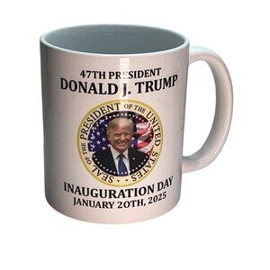 Donald J Trump 47 President Inauguration Day  Jan 20th 2025 Coffee Mug NEW